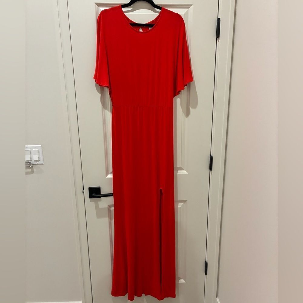 ASOS Short Sleeve Maxi Dress Red Women’s Size 12